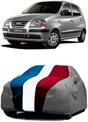 AASTER Car Cover For Hyundai Santro (With Mirror Pockets)(Red, Blue, Grey)