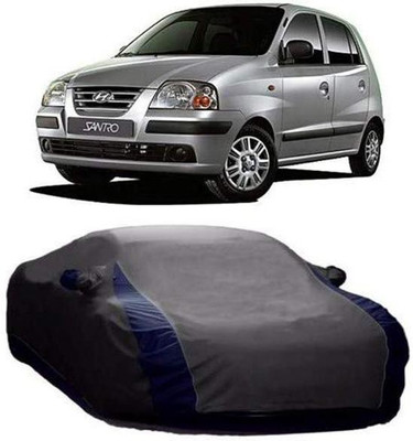AASTER Car Cover For Hyundai Santro (With Mirror Pockets)(Grey)