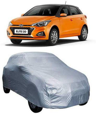 AASTER Car Cover For Hyundai Elite i20 (Without Mirror Pockets)(Silver)