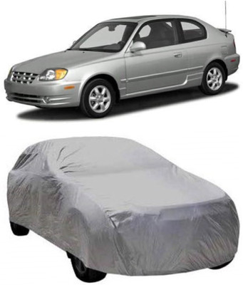 AASTER Car Cover For Hyundai Accent (Without Mirror Pockets)(Grey)