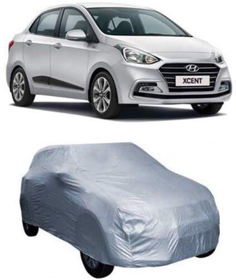 AASTER Car Cover For Hyundai Xcent (Without Mirror Pockets)(Silver)