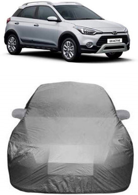 AASTER Car Cover For Hyundai i20 Active (With Mirror Pockets)(Grey)