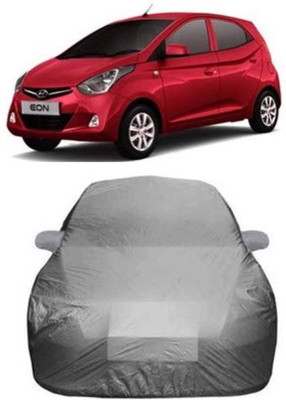 AASTER Car Cover For Hyundai Eon (With Mirror Pockets)(Grey)