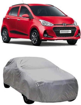 AASTER Car Cover For Hyundai Grand i10 (Without Mirror Pockets)(Grey)