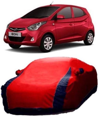 AASTER Car Cover For Hyundai Eon (With Mirror Pockets)(Red, Blue)