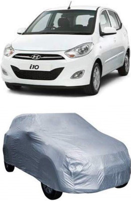 AASTER Car Cover For Hyundai i10 (Without Mirror Pockets)(Silver)