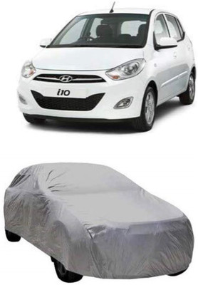 AASTER Car Cover For Hyundai i10 (Without Mirror Pockets)(Grey)