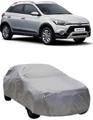AASTER Car Cover For Hyundai i20 Active (Without Mirror Pockets)(Grey)