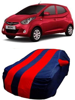 AASTER Car Cover For Hyundai Eon (With Mirror Pockets)(Red, Blue)