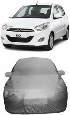 AASTER Car Cover For Hyundai i10 (With Mirror Pockets)(Grey)