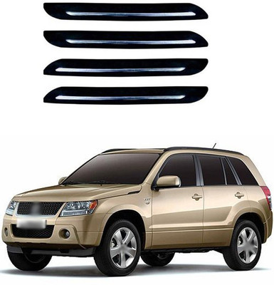 XZRTZ Plastic Car Bumper Guard(Black, Silver, Pack of 4, Maruti, S-Cross)