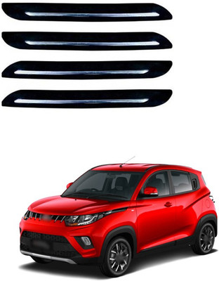 XZRTZ Plastic Car Bumper Guard(Black, Silver, Pack of 4, Mahindra, KUV100)