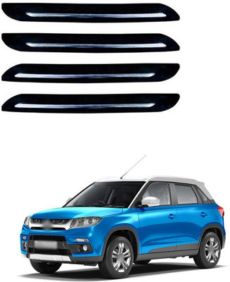 XZRTZ Plastic Car Bumper Guard(Black, Silver, Pack of 4, Maruti, SX4)