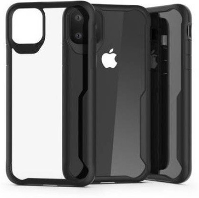 vizo Front & Back Case for Apple Iphone 12 Mini(Transparent, Black, Shock Proof)