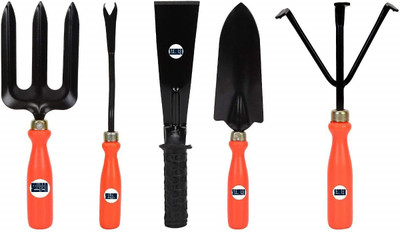 Sauran Garden Tools Set Trowel (Set of 5) Heavy duty Garden Tool Kit(5 Tools)