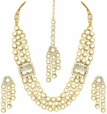 CATALYST Alloy Gold-plated White, Gold Jewellery Set(Pack of 1)