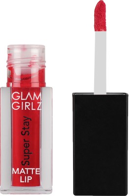 Glam Girlz Super Stay Matt Liquid lip gloss-Hot Red(10 ml, 02)