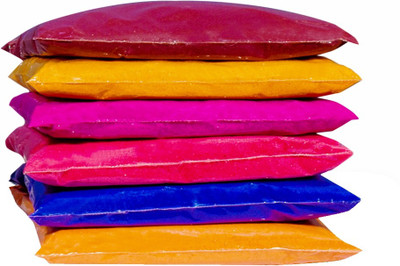 rio agencies Pack of 6 Rangoli Powder(Multicolor)