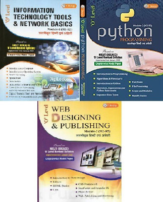 O Level Information Technology Tools & Network Basics Module-1(M1-R5), Python Programing Module-3(M3-R5), & Web Designing And Publishing Module-2(M2-R5)(HARD BOOK, Hindi, T-BALAJI EXPERTS) O Level Information Technology Tools & Network Basics Module-1(M1-R5), Python Programing Module-3(M3-R5), & Web Designing And Publishing Module-2(M2-R5)(HARD BOOK, Hindi, T-BALAJI EXPERTS)
