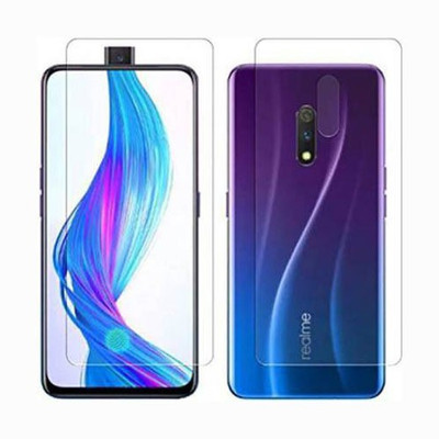 DESIBUZZ Front and Back Screen Guard for Realme X(Pack of 2)