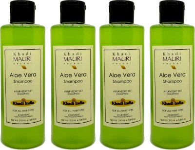 Khadi Mauri Aloevera Shampoo - Pack of 4(840 ml)