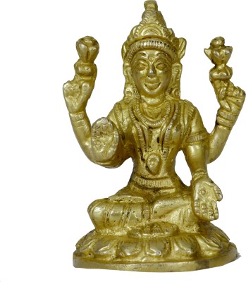 RAM RATAN KENDRA (8 Heavy Metals) Made Shri Nararayn Base Idol/Brass Decorative Showpiece  -  16 cm(Brass, Gold)