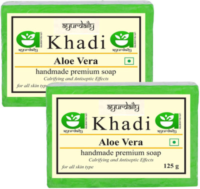 Ayurdaily Natural Aloevera Soap(2 x 125 g)