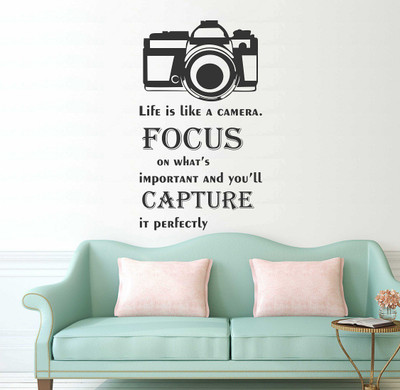 fuzzy 85 cm Camera Self Adhesive Sticker(Pack of 1)