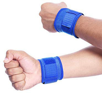 IRIS Neoprene Wrist Support - Pack of 2 (Blue) Wrist Support(Blue)