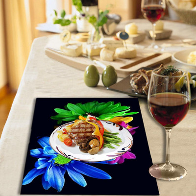 Casanest Rectangular Pack of 6 Table Placemat(Multicolor, Plastic)