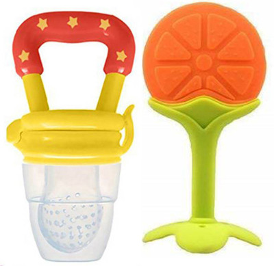 MMShopy Fruit ,Food Nibbler & FRUIT TEETHER Feeder(Yellow)