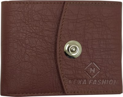 NEXA FASHION Men Casual Brown Artificial Leather Wallet(6 Card Slots)