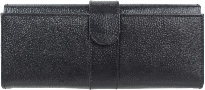 anice Women Casual, Formal, Trendy Black Genuine Leather Wallet(5 Card Slots)