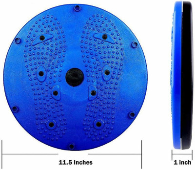 RBS New Heavy 4 in 1 Tummy Twister Magnetic Therapy Burn Fat/Acupressure (Unisex) Ab Exerciser(Blue)