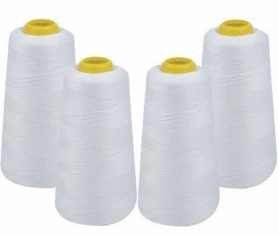 DIY Crafts White Thread(2743.2 m Pack of4)