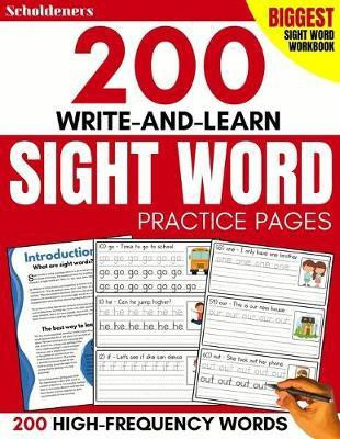 200 Write-and-Learn Sight Word Practice Pages(English, Paperback, Scholdeners)