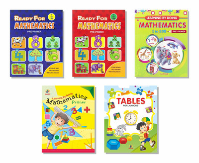 Mathematics Learning Numbers 1-50 1-100 Tables 1-20 Addition Subtraction Books set of 5 books for kids 2 - 9 years of age(English, Paperback, Mayur Publications)