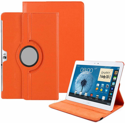 TGK Book Cover for Samsung Galaxy Note 10.1 (2012 Edition) GT-N8000 GT-N8010 GT-N8020 GT-N800 GT-N8013 GT-N8005(Orange, Cases with Holder)