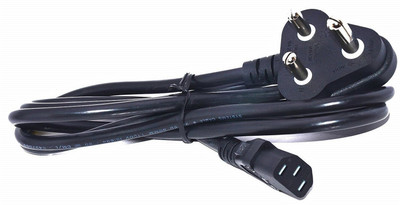 RIVER FOX Power Cord 1.8 m 1.8 Meters Desktop Power Cable for Computers Printers(Compatible with PRINTER, MONITOR, CPU, Black, One Cable)