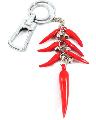 Isk Red Chilli Plastic silver locking best quality Key Chain