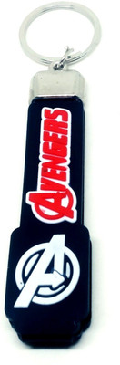 Arkanum ARK1056 Classy Avengers Silicone Lanyard Red Keyring Key Chain