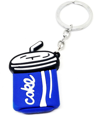 Arkanum ARK1042 Big Coke Drinks Party Coke Silicone Model Blue Keyring Key Chain