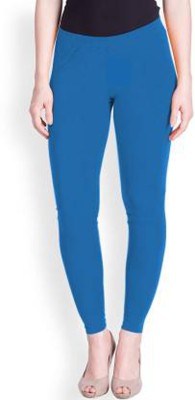 LUX LYRA Ankle Length  Ethnic Wear Legging(Blue, Solid)