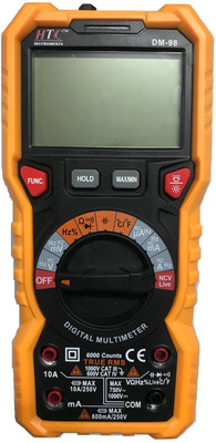 HTC DM-98 TRMS Digital Multimeter(Black, Yellow 6000 Counts)
