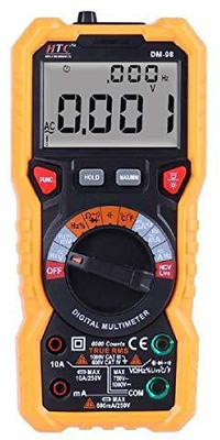 HTC Instrument DM 98 TRMS Digital Multimeter(Yellow 4000 Counts)