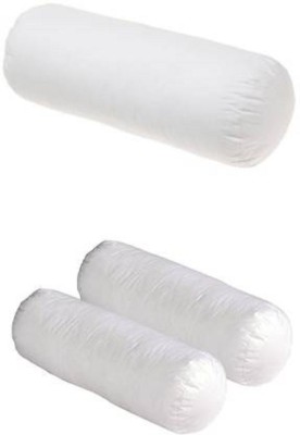 Swikon star Polyester Fibre Solid Bolster Pack of 3(White)