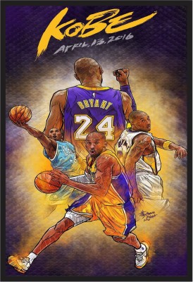 Kobe Bryant 300 GSM Poster ( Size :- 13 X 19 inch ) Paper Print(19 inch X 13 inch, Rolled)