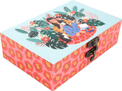 chumbak 8907605098567 Storage Box(Red, Multicolor)