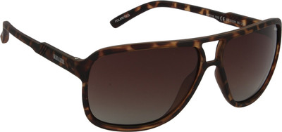 KILLER Retro Square Sunglasses(For Men, Brown)