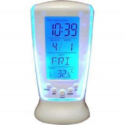 Nilzone Digital White Clock